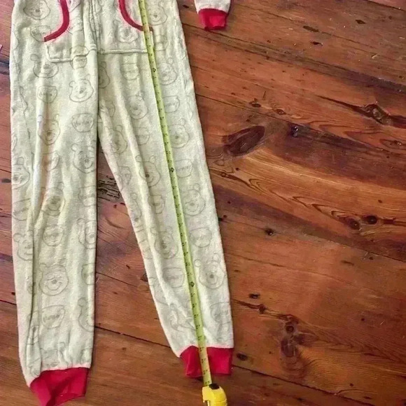 Disney Winnie the Pooh Zippered Onsie Fleece Pajamas Costume - Picture 8 of 10